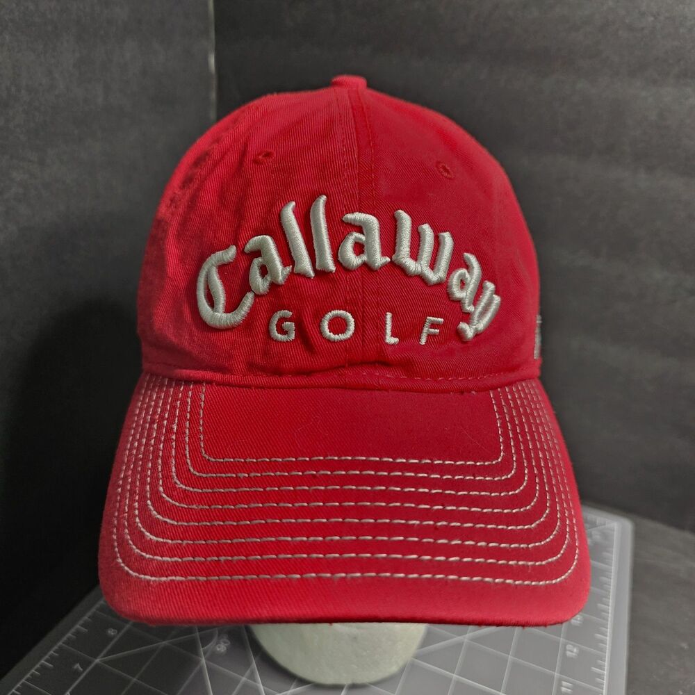 Callaway Golf New Era Tour Hat One Size Adjustable Red Embroidered
